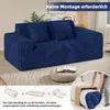 Aivermeil 2-3 Sitzer Sofa aus Cord montagefreies All-in-One Produktbild-Vorschau 5