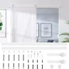 vidaXL Ferramenta per porte scorrevoli 200 cm acciaio Anteprima dell’immagine prodotto 6