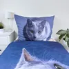 Dark Cat Baumwolle Bettwäsche – Bettbezug 140x200 cm & Produktbild-Vorschau 4