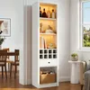 Mobiletto per vino 55 x 40 x 200 cm con LED RGB, 8 Anteprima dell’immagine prodotto 1