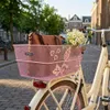 Basil Fahrradkorb Cento Flower S , rosa Produktbild-Vorschau 3