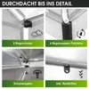 BRAST Gewächshaus Aluminium mit Fundament | 130x190x195cm Produktbild-Vorschau 7