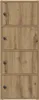 A tall, narrow wooden cabinet with four doors. Produktbild-Vorschau