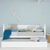 Kondela Hölzern Klappbett mit Zustellbett Glamis 90 - Weiß Produktbild-Vorschau 4