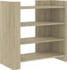 vidaXL Príborník Sonoma dub 73,5x35x75 cm Materiál na báze Náhľad obrázku produktu 2