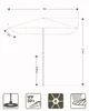 Sekey Rechteckiger Sonnenschirm 300x200 cm, großer Produktbild-Vorschau 2