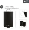 MSV Treteimer - Metall - schwarz - 3 Liter - 17 x 25 cm Produktbild-Vorschau 9