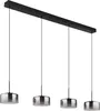 Globo Lighting Hängeleuchte Metall schwarz matt, Glas Produktbild-Vorschau 2