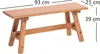 HOLZBANK "ANZIO" | Mahagoni, 90x39x26 cm (HxBxT) | Faltbank Produktbild-Vorschau 2