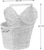 Aufbewahrungskorb für Toilettenpapier aus Wasserhyazinthe – Produktbild-Vorschau 4