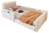 Gestoffeerd bed 90x200 cm, met LED-verlichting, met Productafbeelding-voorbeeld 7