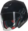 Nolan N40-5 06 Classico N-Com Jethelm, schwarz, M (58) Produktbild-Vorschau 1