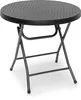 Table de jardin pliante BASTIAN de Relaxdays, ronde, H x L Voir les images du produit 1