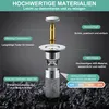 2-in-1 Waschbeckenstöpsel mit Abflusssieb, 2 Stk,Edelstahl, Produktbild-Vorschau 4