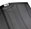 A close-up view of the corner of a black mesh fabric, possibly a chair or sun lounger, with a gray plastic connector visible. Náhľad obrázku produktu