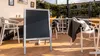 Reklamní áčko s křídovou tabulí 100x60 cm- stříbrné Náhled obrázku produktu 3