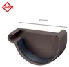 INEFA Dachrinnen Endstück halbrund, PVC NW100 / 100mm, Produktbild-Vorschau 2