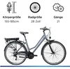 Zündapp Green 7.7 E Bike Damen Trekkingrad 28 Zoll 155 - Produktbild-Vorschau 4