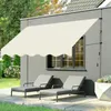 300x120cm Klemmmarkise Einziehbar Balkonmarkise mit Produktbild-Vorschau 4
