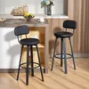 HOMCOM Barhocker 2er Set, Drehbar Barstühle mit Fußstütze, Produktbild-Vorschau 2