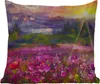 MuchoWow® Outdoor Kissen - Gemälde - Ölfarbe - Blumen - Produktbild-Vorschau 1