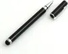 A black stylus pen with a silver tip and cap, shown on a white background. Produktbild-Vorschau