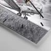 Wanduhr - Quadrat - Glasuhr - Flugzeug An-2 Schwarzweiß - Produktbild-Vorschau 5
