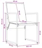 Set da pranzo da giardino vidaXL, 5 pezzi, nero e Anteprima dell’immagine prodotto 11