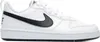 A white Nike Court Borough Low Recraft sneaker with a black Nike swoosh. Náhľad obrázku produktu