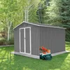 Gartenhaus Chino aus Metall, Anthrazit, ca. 247x249 cm, mit Produktbild-Vorschau 1