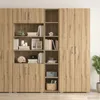 Buffet haut vidaXL en chêne Artisan 30 x 41 x 185 cm, Voir les images du produit 1