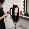 Mannequin tête à coiffer professionnel cheveux naturels 55 Voir les images du produit 8