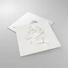 Bilder auf glas - Einteilig - Gesicht Linie Skizze - Produktbild-Vorschau 2