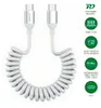 4smarts Spiralkabel USB-C zu USB-C    240 W weiß Produktbild-Vorschau 1
