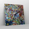 Wanduhr - Quadrat - Glasuhr - Abstraktion modern - 30x30cm Produktbild-Vorschau 4