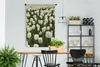 MuchoWow® Wandteppich Wandbehang Weiße Tulpen auf einem Produktbild-Vorschau 2