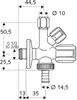 Schell combinatieventiel 3/8" met terugstroombeveiliging, 1 Productafbeelding-voorbeeld 2