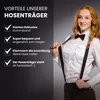 Hosenträger Uni 2,5 cm X-Form mit 4 robusten Clips Damen Produktbild-Vorschau 2