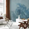 Selbstklebende Folie Fototapete - Palm Trees in Blue 98x70 Produktbild-Vorschau 1