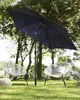 BELIANI Sonnenschirm Blau Polyester Aluminium ⌀ 270 cm Produktbild-Vorschau 4