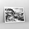 Poster - Poster ohne Rahmen - Berge Nebel Gipfel - 100x70 Produktbild-Vorschau 7