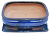 vaso per bonsai con sottovaso, misura 4 - blu - quadrato - Anteprima dell’immagine prodotto 2