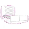 Bettgestell ohne Matratze Dunkelbraun 120x190 cm Stoff Produktbild-Vorschau 9
