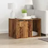vidaXL Zásobník na odpadky vzhled starého dřeva 60x40x40 cm Náhled obrázku produktu 3