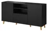 Comodino PAFOS 150x42x82 Nero opaco Anteprima dell’immagine prodotto 1