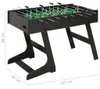vidaXL Skladací stolný futbal 121 x 61 x 80 cm čierny Náhľad obrázku produktu 7