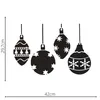 10er Set 42cm Schneespray Fenster Schablonen Weihnachten - Produktbild-Vorschau 6