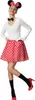 A woman wearing a Minnie Mouse costume. Produktbild-Vorschau