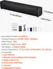 A product image showing a soundbar and its accessories with accompanying text detailing specifications and contents. Náhľad obrázku produktu