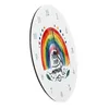 Regenbogen Wanduhr aus Alu mit Spruch Enjoy every moment Produktbild-Vorschau 6